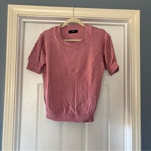 Able Rose Short Sleeve Sweater, XXL